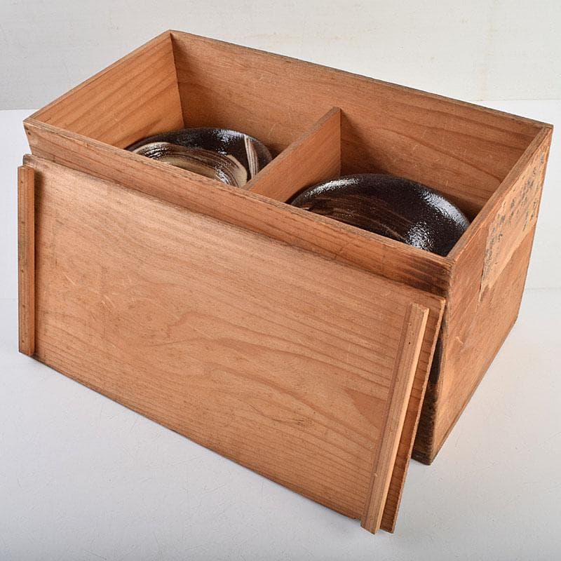 茶道具　兎月窯　杉浦芳樹　刷毛目　数茶碗　八客　時代箱付　V　R9419B