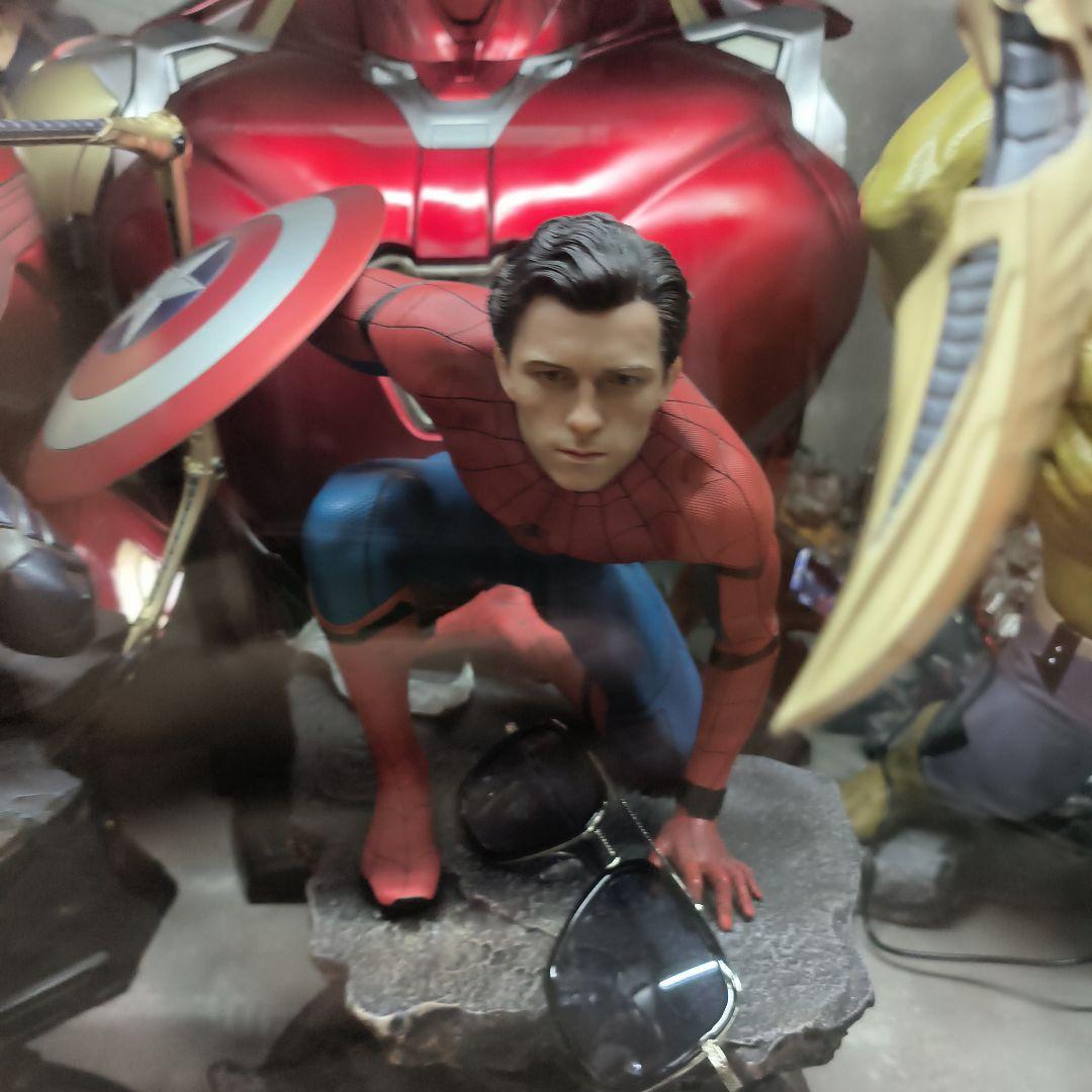 QS　スパイダーマン　頭パーツ3種類付　1／4スケール　フィギュア