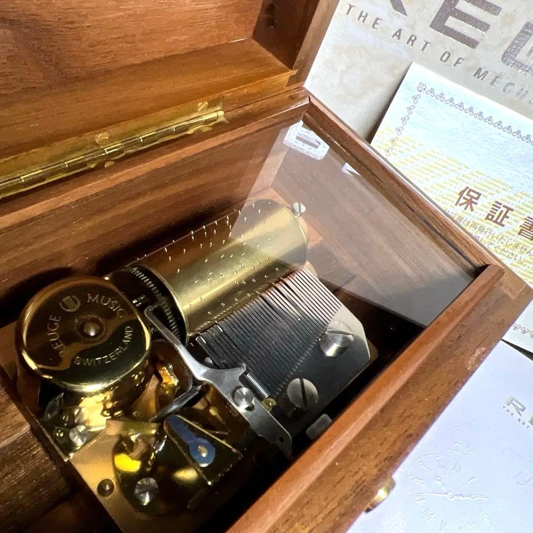 リュージュ　シリンダー式オルゴール1曲36弁　共箱　東Y7-1211☆1Fトヒト