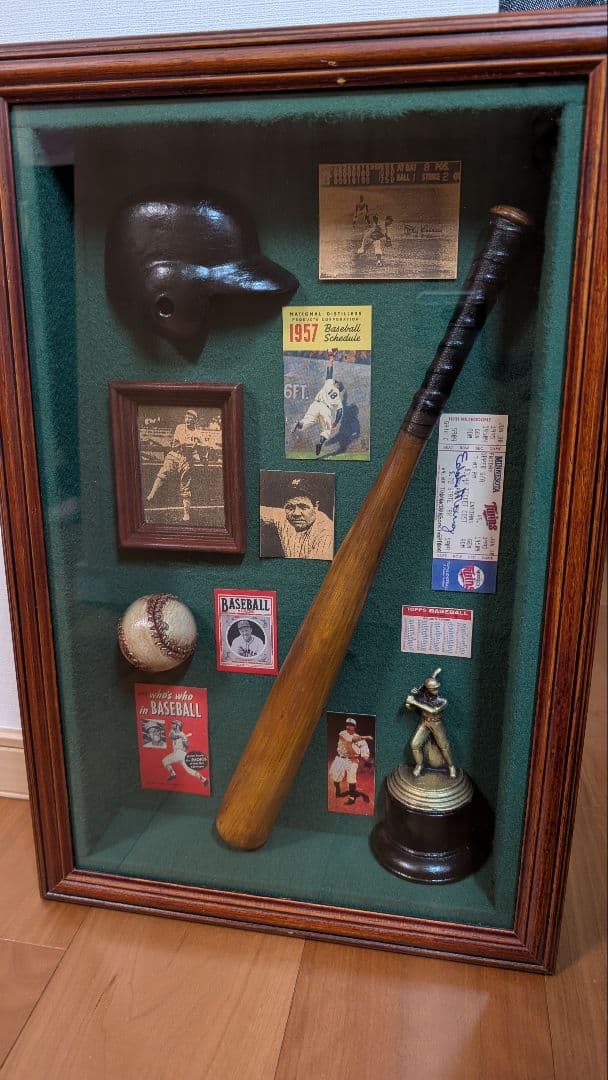 メジャーリーグ 大リーグ 記念品 ガラス額入りミニチュアコレクション