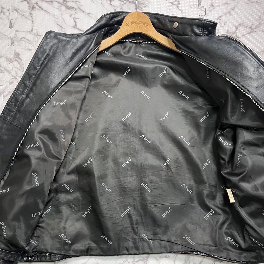 k*a様 奇跡の42size✨【米国製】schott シングルライダース 641