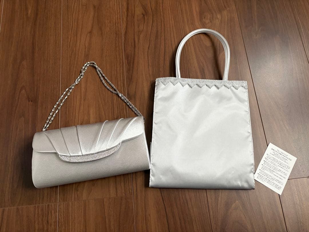 東京ソワール　シルバー パーティーバッグ　サブバッグ　まとめ売り　結婚式　バッグ