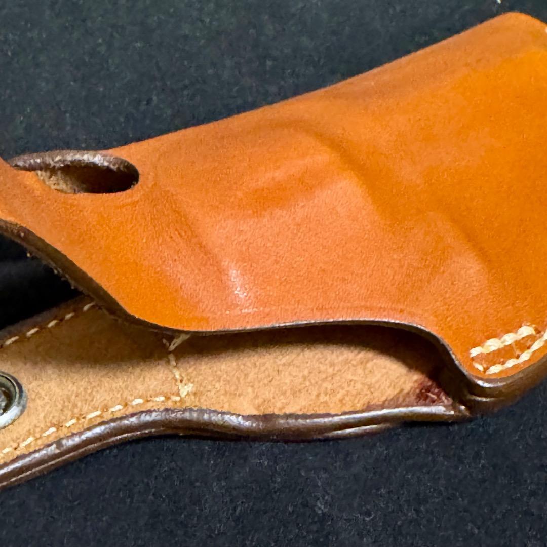 整備済 革製 4インチクラス リボルバー用 ヒップ ホルスター 右利き用