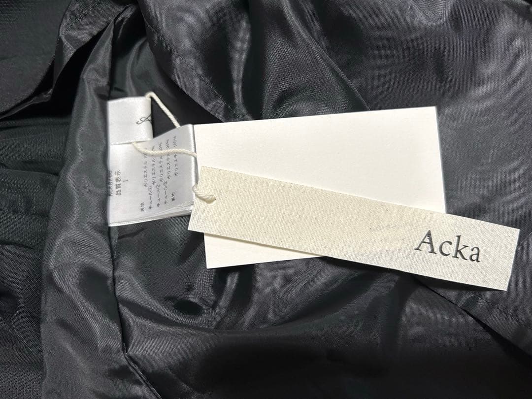 Acka. sheer shoulder dress【size1】