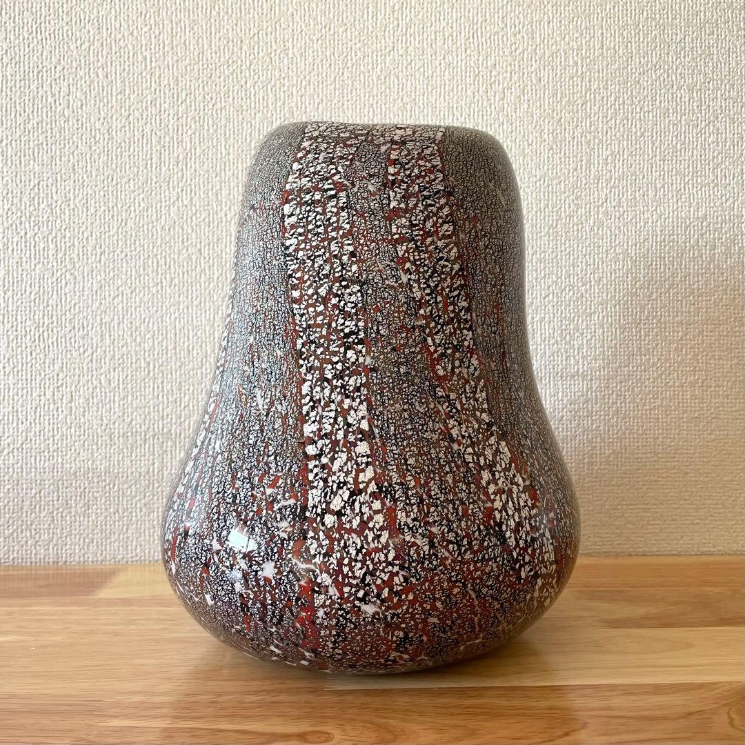 小林貢 宙吹硝子 花瓶 花器 ガラス工芸 花しぐれ フラワーベース