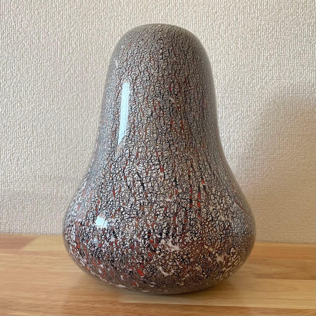 小林貢 宙吹硝子 花瓶 花器 ガラス工芸 花しぐれ フラワーベース