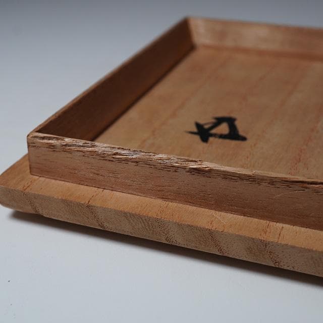 茜窯 岡田華渓　七宝絵茶碗　鵬雲斎宗匠御書付　共箱　茶道具　裏千家　色絵