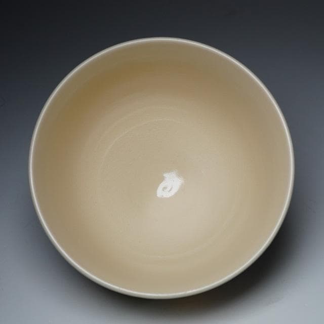 茜窯 岡田華渓　七宝絵茶碗　鵬雲斎宗匠御書付　共箱　茶道具　裏千家　色絵