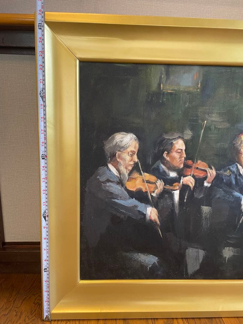 【アンティーク】絵画　油絵　海外入手　作者不明　美術品　大型