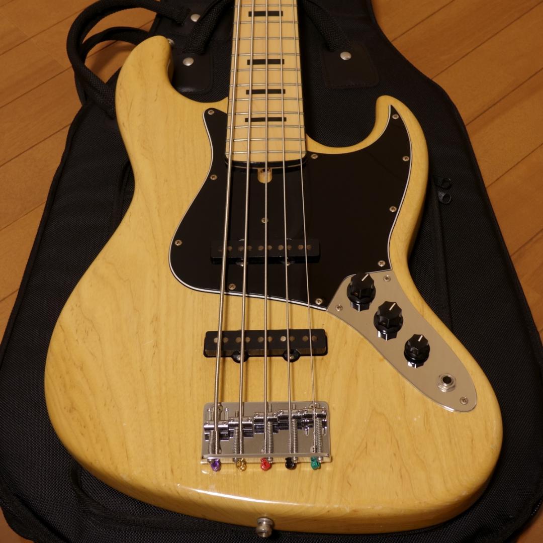 moon JB-5C N/M CR カスタム5弦ベース