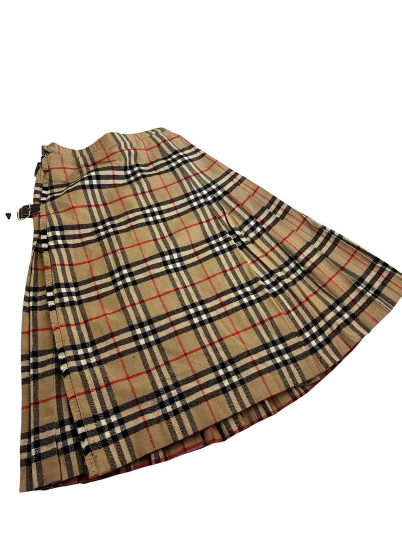 バーバリー BURBERRY ノバチェックプリーツスカート