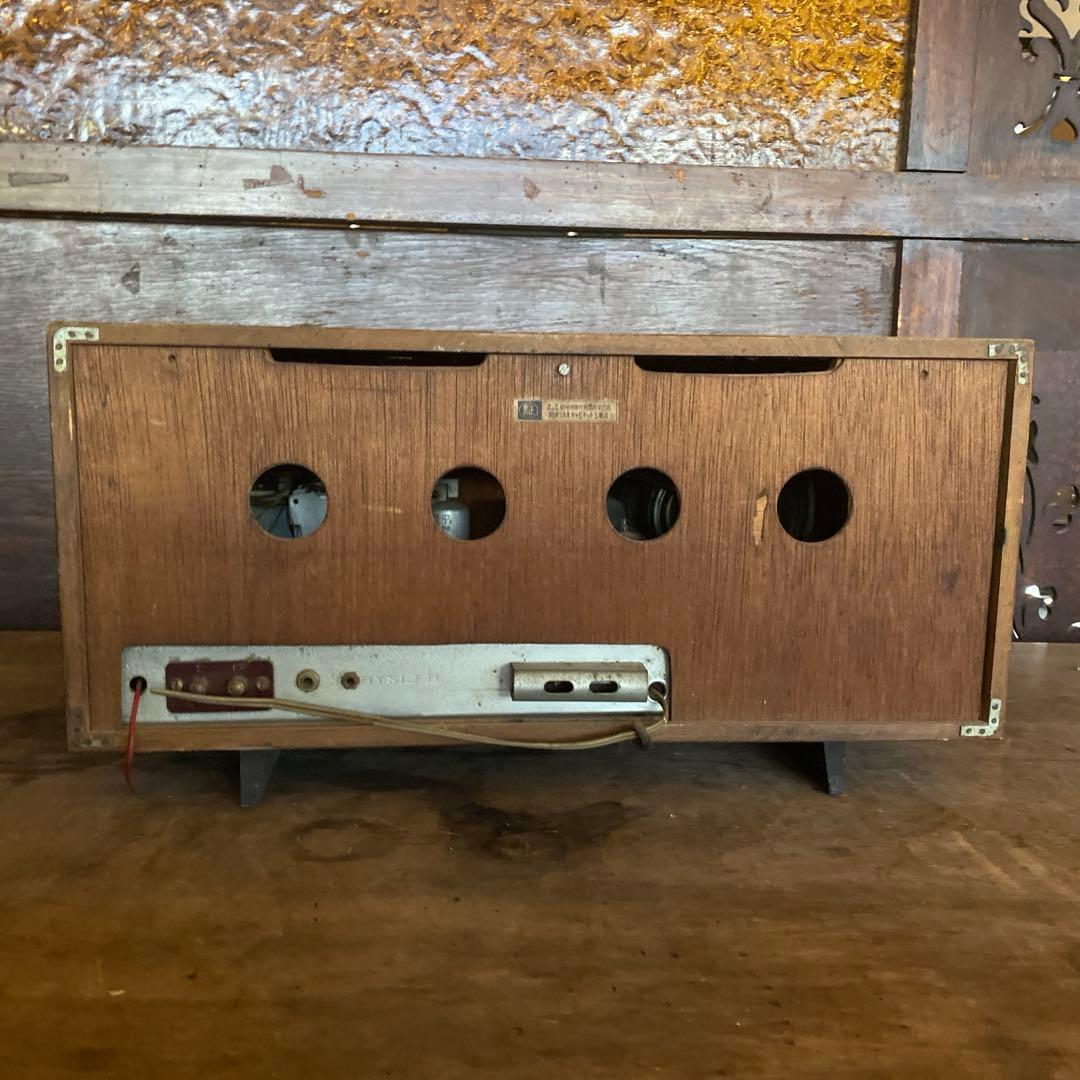 昭和30年頃 真空管ラジオ 木製キャビネット 据置型