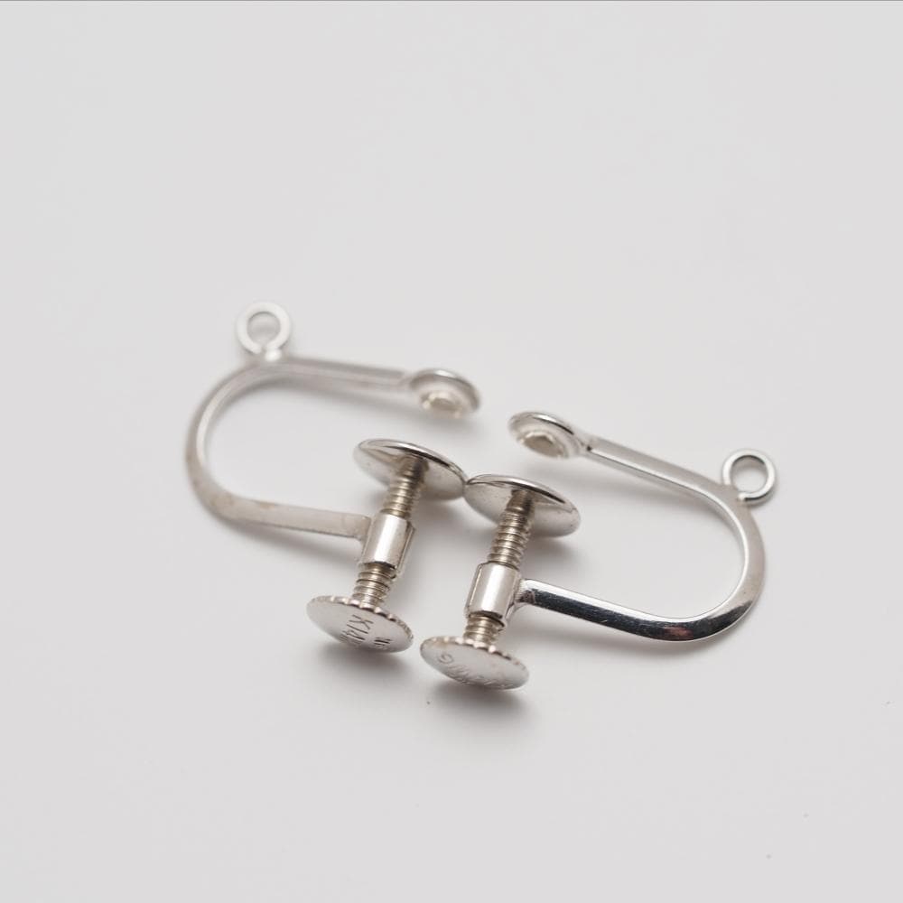 K14WG イヤリング カン付き 空枠 ニッケルフリー 14金 DIY