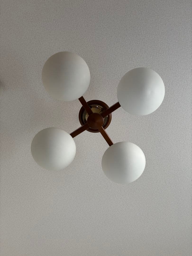 National ウッドシャンデリア　ミッドセンチュリー　ドムス風