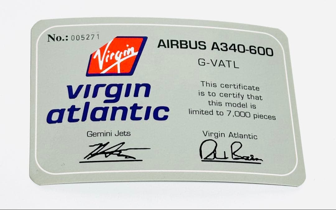 航空機・ヘリコプター Gemini 1/400 A340-600 virgin atlanti