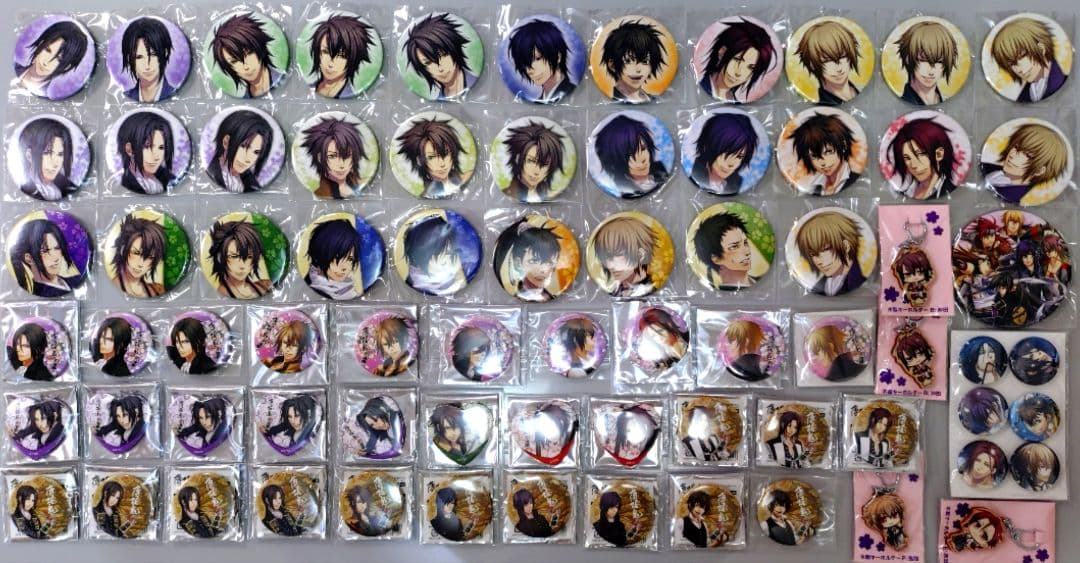 薄桜鬼 缶バッジ 会津 ラバスト オトメイト 240点超 土方 沖田 斎藤