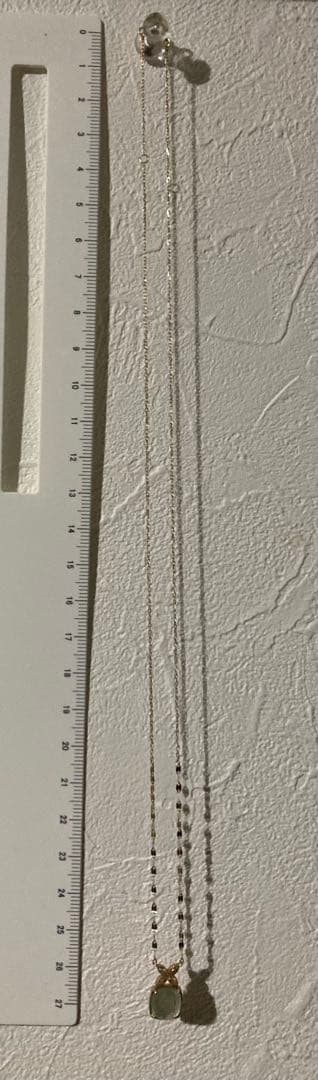 ジュエリーツツミk10イエローゴールドグリーンアメジストネックレス・ピアスセット