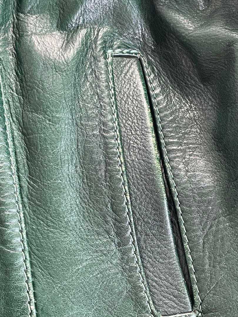 ヴィンテージ70'sレザージャケット glasswater革タグeastwest