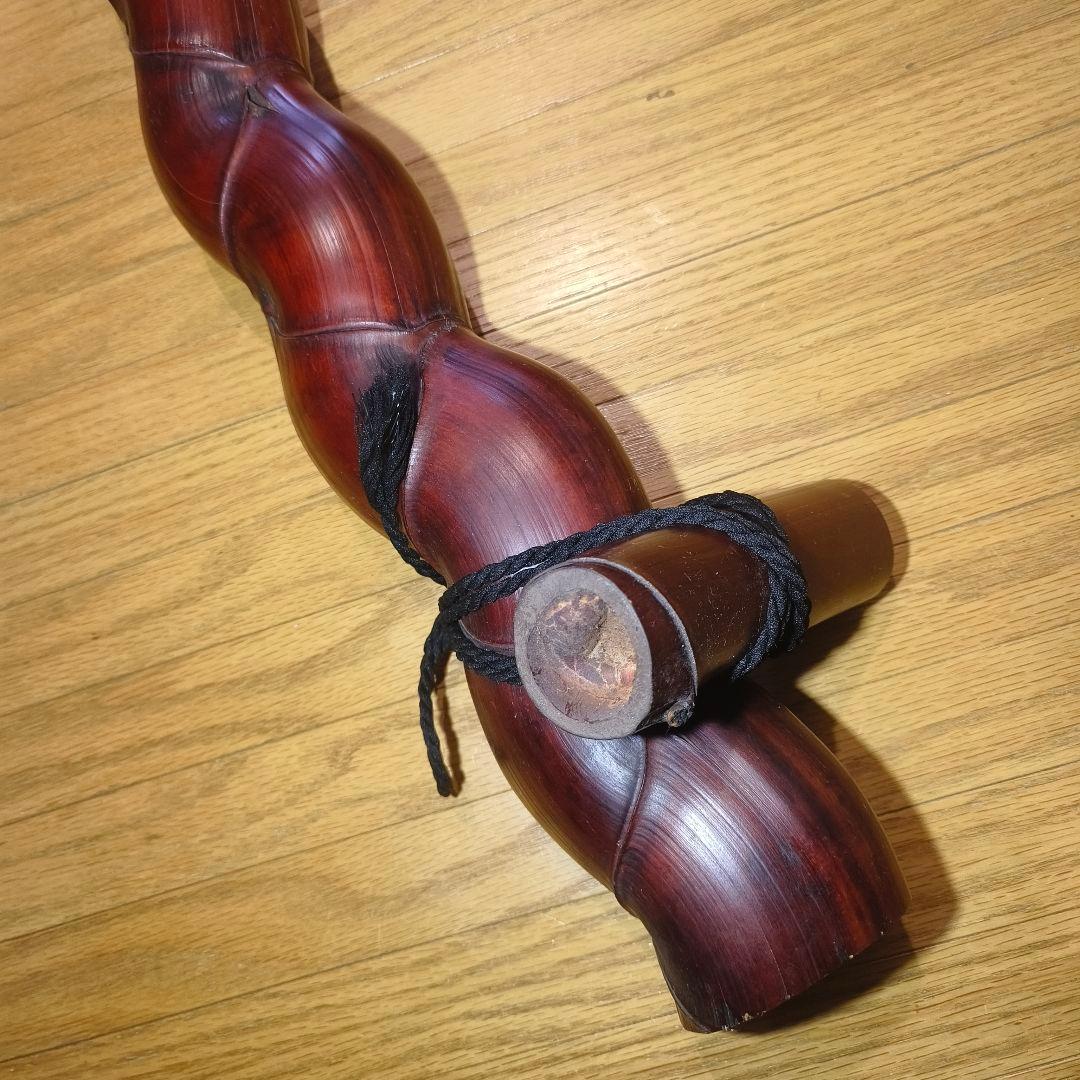 茶道具 煤竹結界 観音竹 骨董 時代物 旧家蔵出し アンティーク 蒐集家古美術