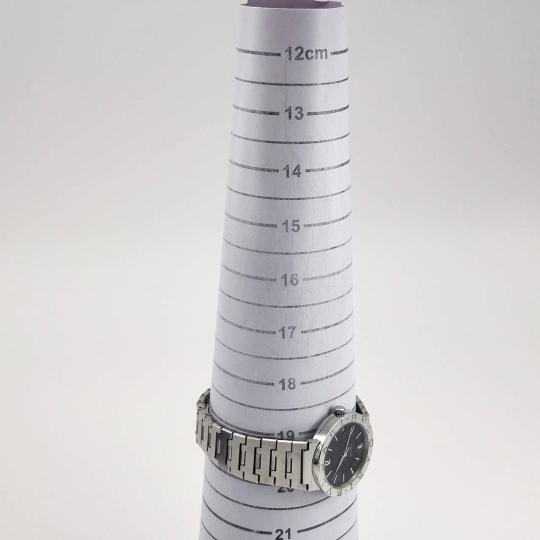 BVLGARI BB33SS 自動巻き　腕時計　メンズ　シルバー　ブラック文字盤