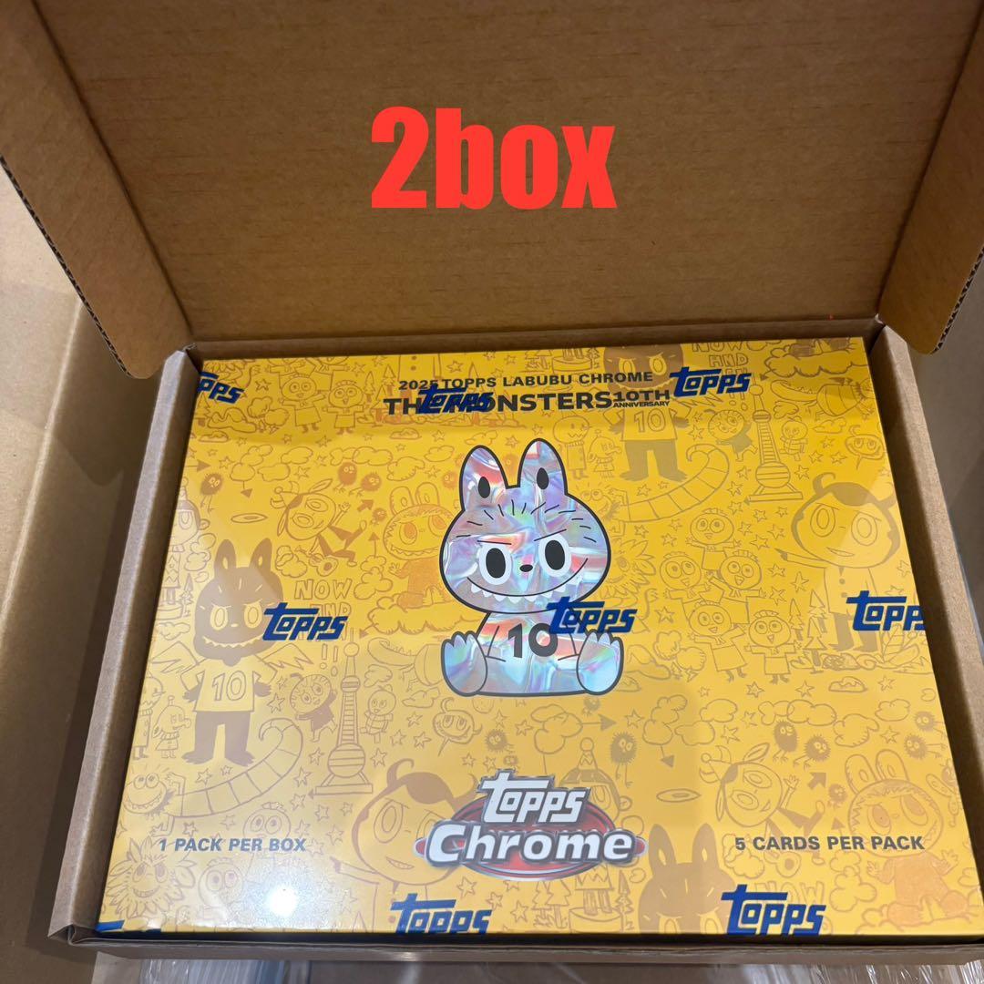 Topps Chrome 10周年記念ボックス 2BOX ラブブ　LABUBU
