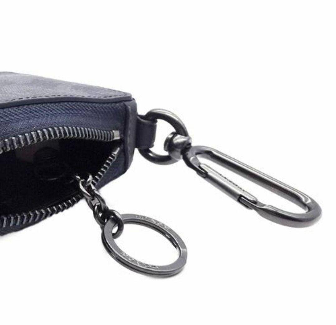 COACHアウトレット/Lジップキーケース＊デニム＊新品