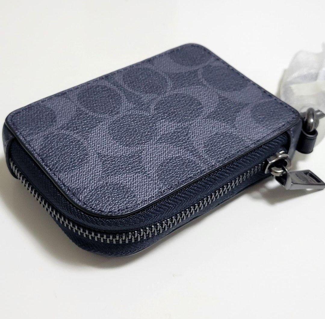 COACHアウトレット/Lジップキーケース＊デニム＊新品