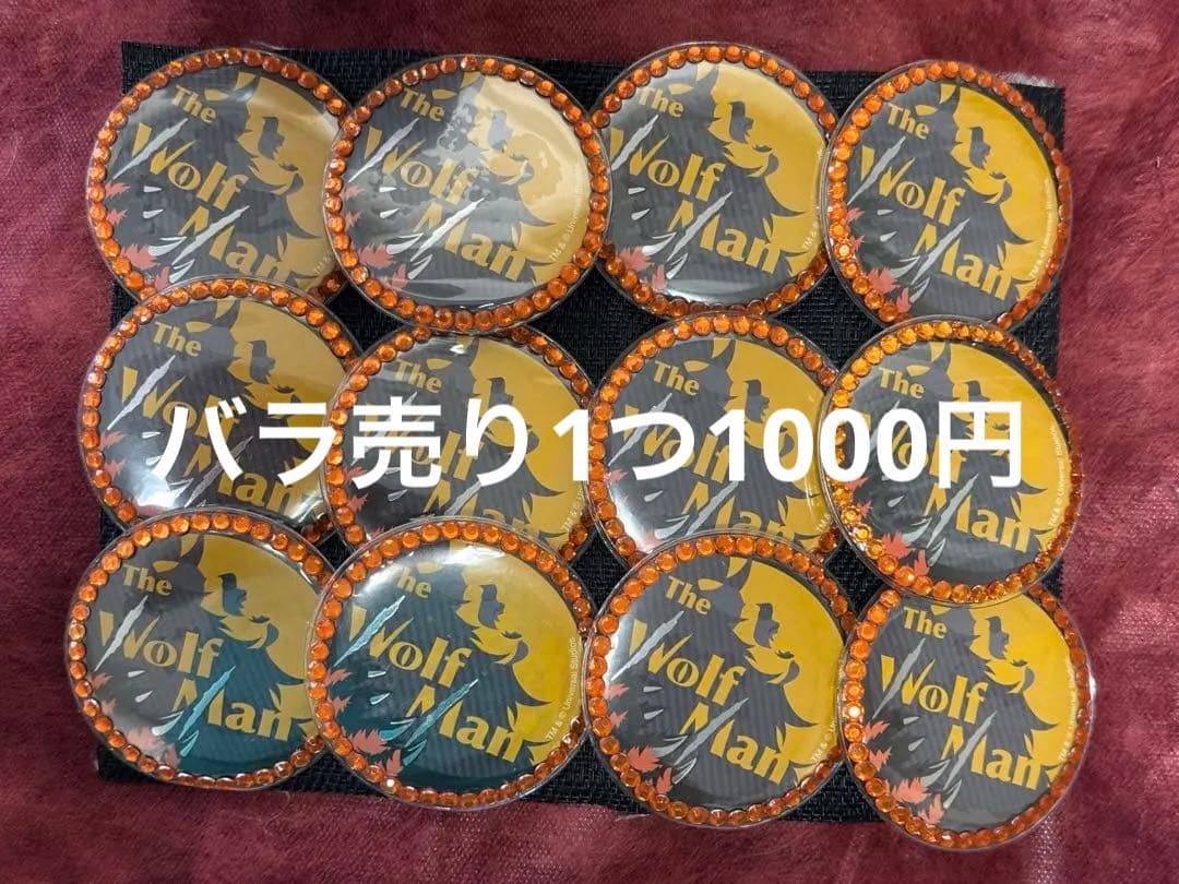 USJ ユニバ ユニモン 缶バッジ ウルフィー