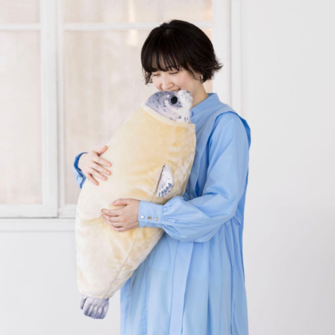 【廃盤品】YOU+MORE! 換毛期　アザラシ　ぬいぐるみ　フェリシモ　東武動物