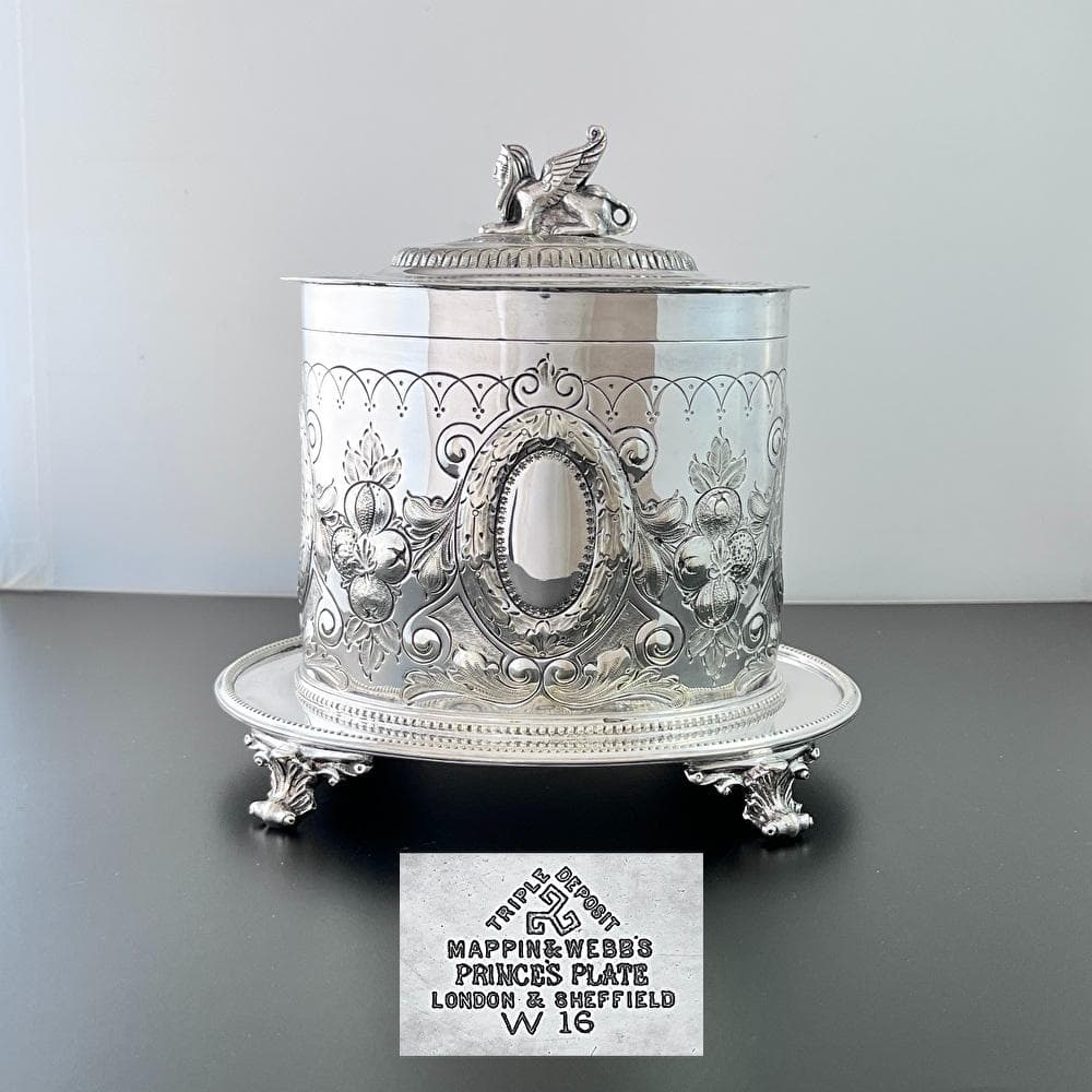 【Mappin & Webb】 ビスケットボックス/クッキージャー