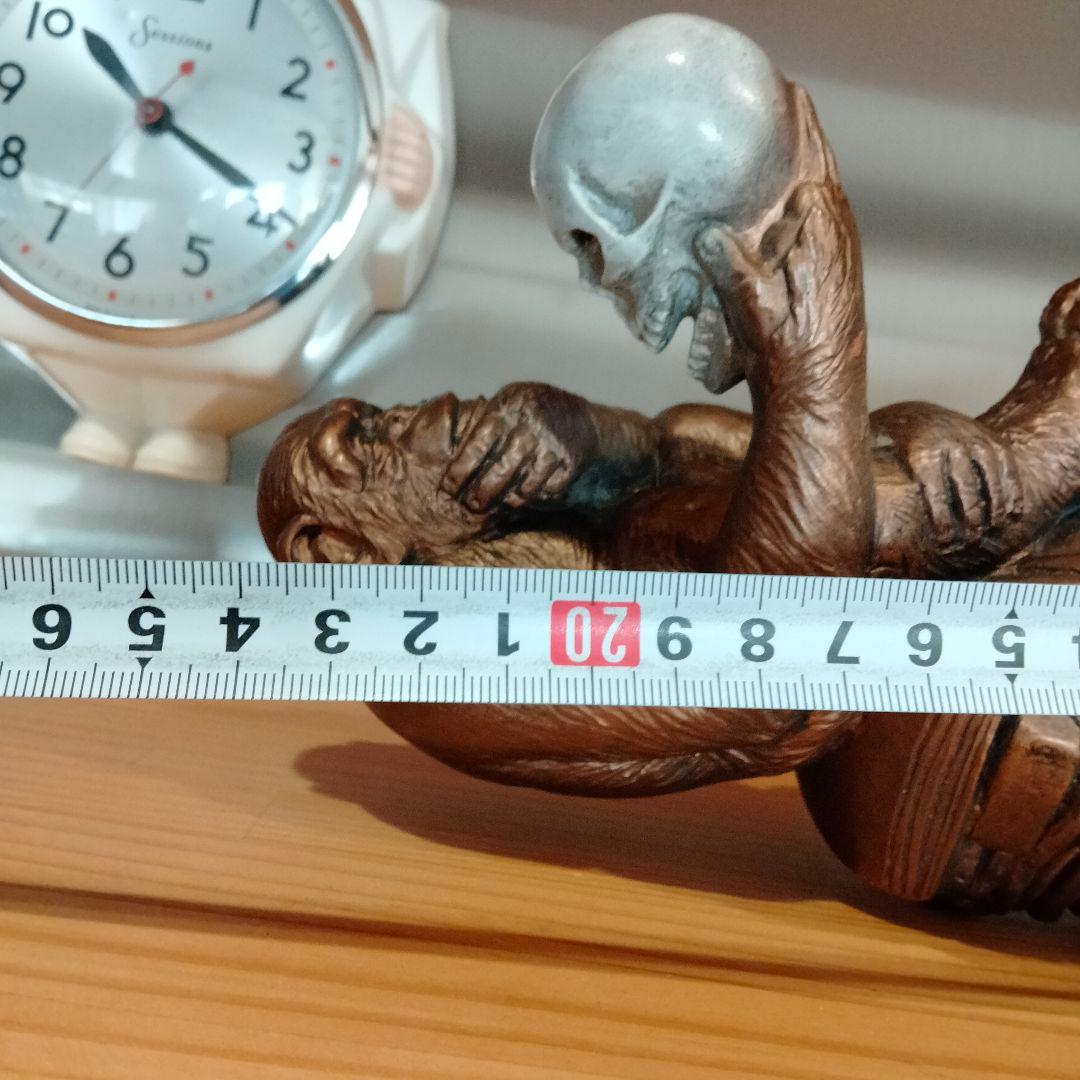 60s ダーウィン　スカル　ドクロ　モンキー　ビンテージ 毛なみ