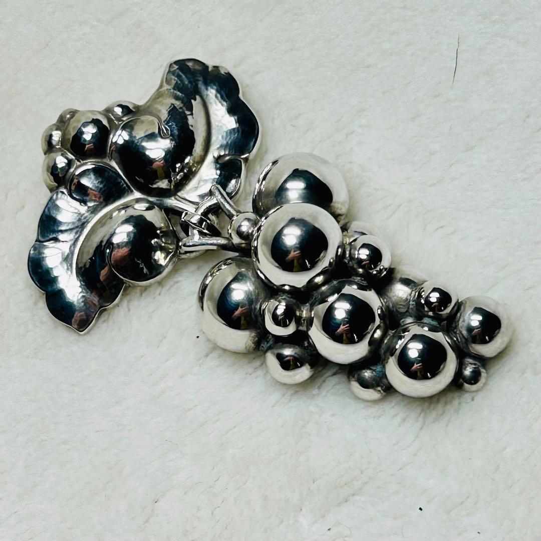 【お買得】 ジョージ• ジェンセン ムーンライトグレープ ブローチ SV925