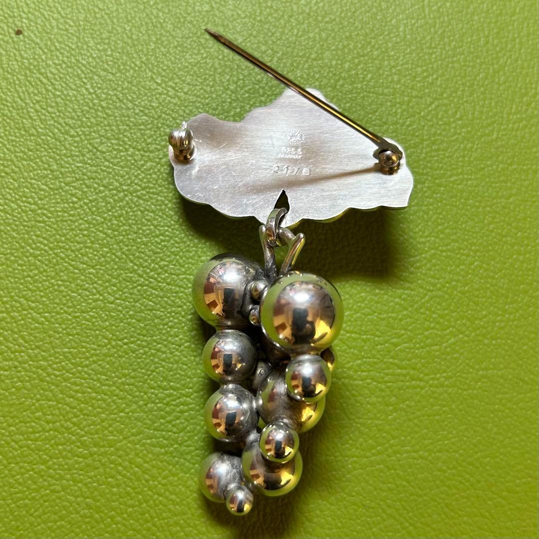 【お買得】 ジョージ• ジェンセン ムーンライトグレープ ブローチ SV925