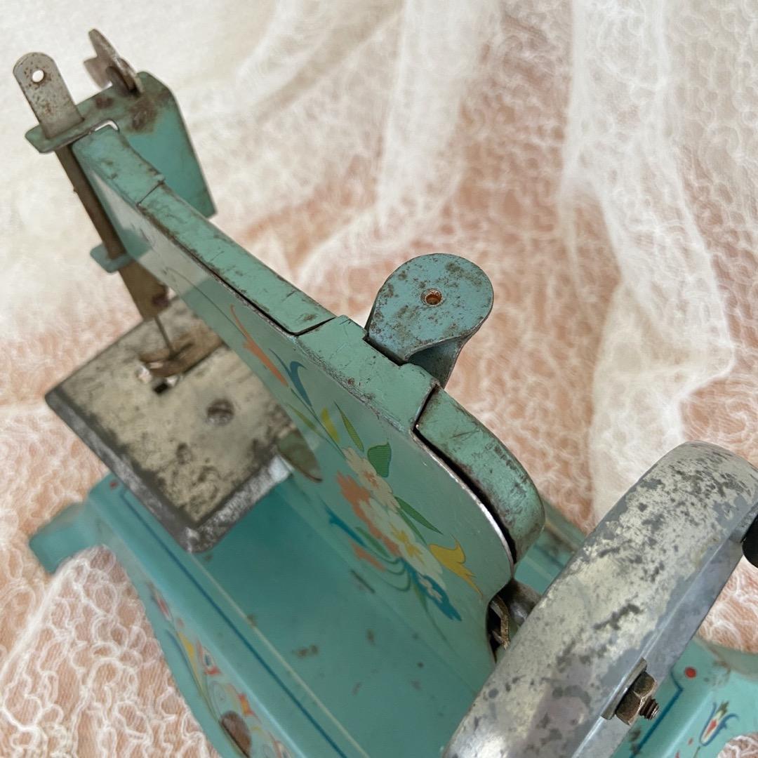 アンティーク トイミシン　水色　リンドストローム ビンテージ