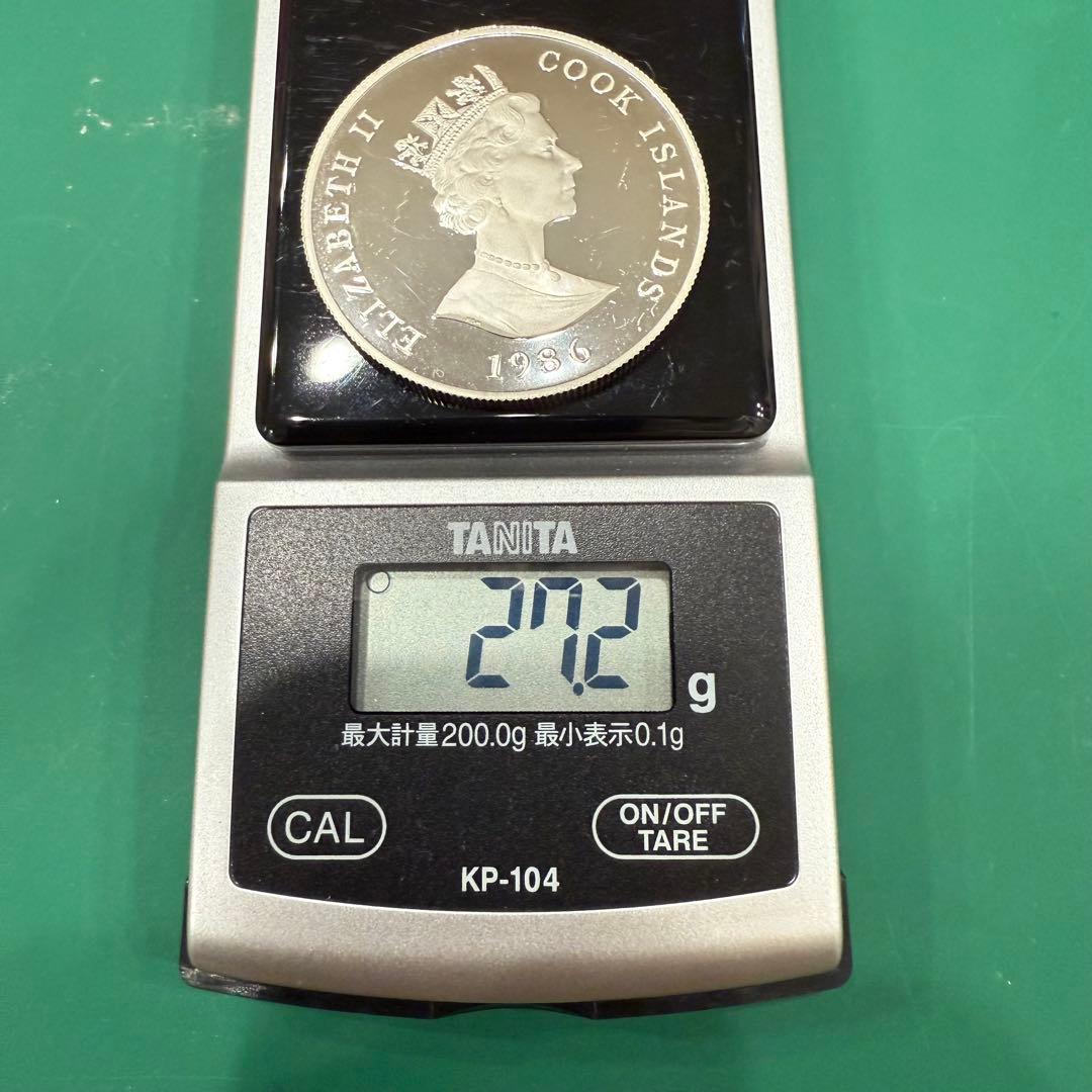 ト*ボ様 アンティーク 銀貨 クック諸島 エリザベス2世 生誕60周年 