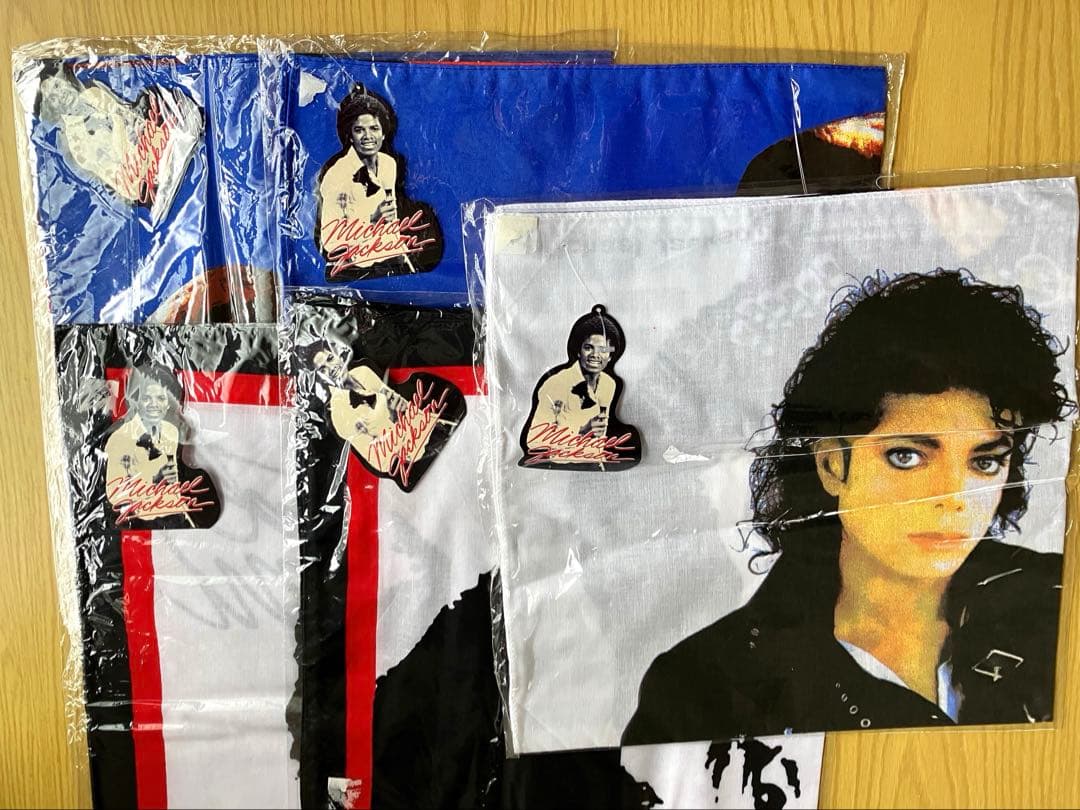 【新品レア未使用】マイケル・ジャクソン x E.T.バンダナ他5枚セット超激レア