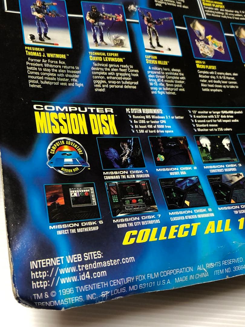 90s インディペンデンスデイ　iD4 SF エイリアンフィギュア 1996年