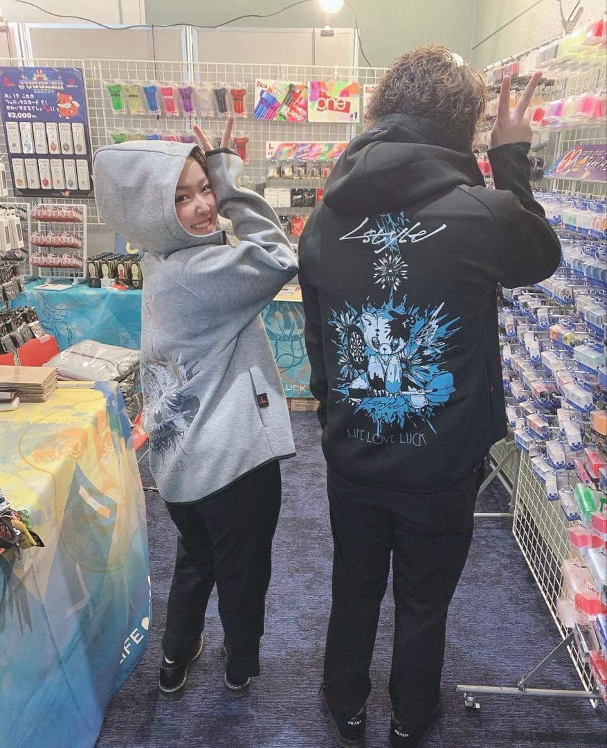 e*u様 2025 ダーツ祭り　L-style エルスタイル　刺繍パーカー　XL