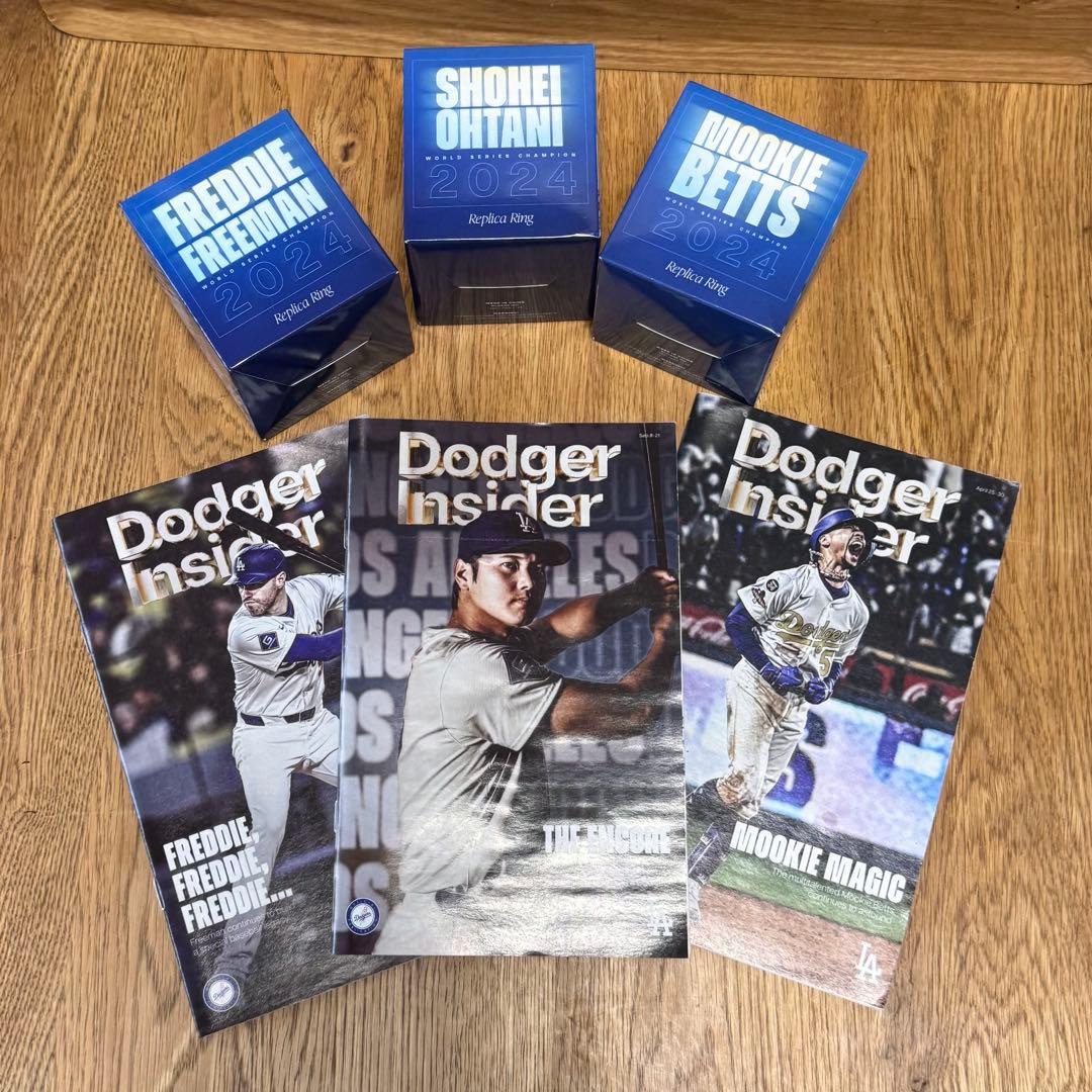 MVPトリオ　大谷翔平　フリーマン　ベッツ　ワールドチャンピオン　リング　冊子付