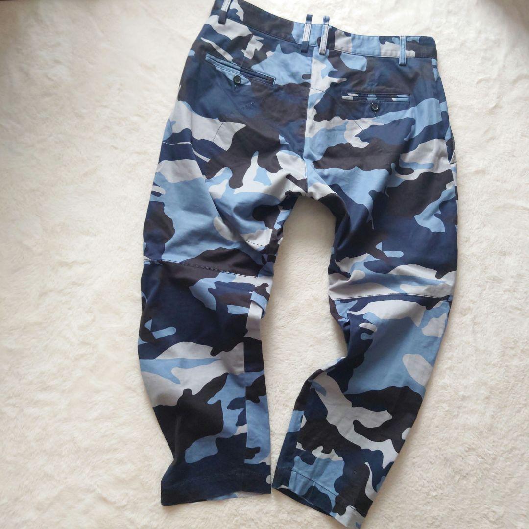 DSQUARED2 迷彩 カモフラ 3D ストレッチパンツ デニム 50
