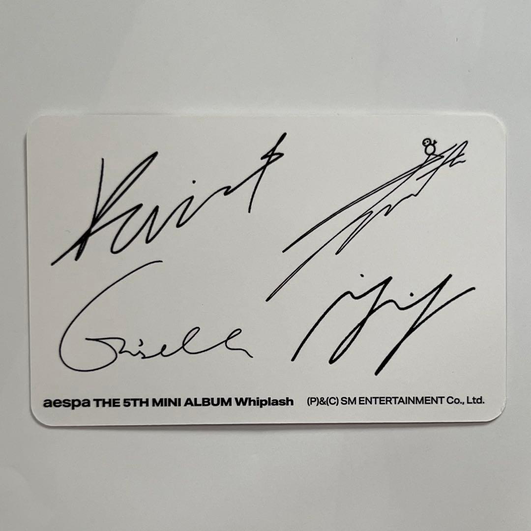 aespa whiplash limited 全員　Tシャツ　トレカ　セット