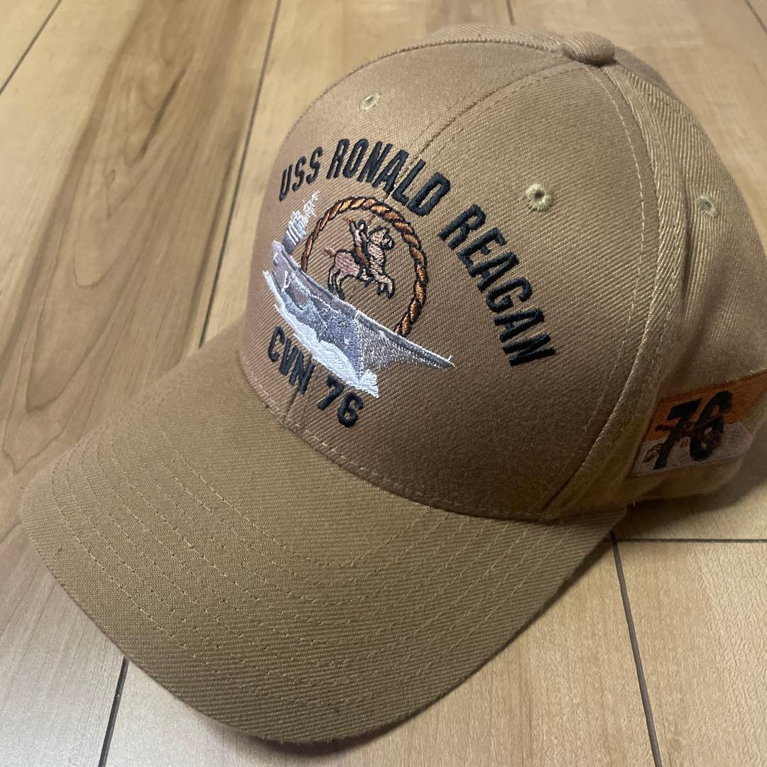 ロナルドレーガン　キャップ　米軍放出品　USNAVY CVN76 空母