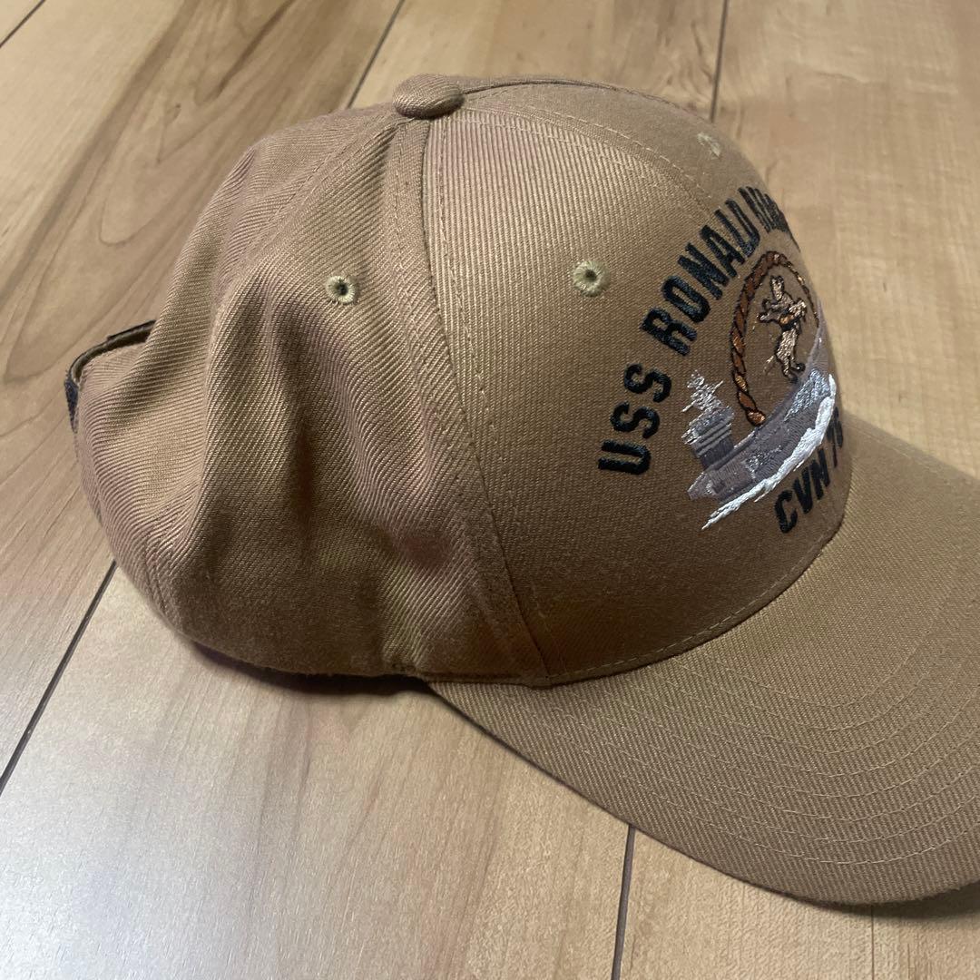 ロナルドレーガン　キャップ　米軍放出品　USNAVY CVN76 空母