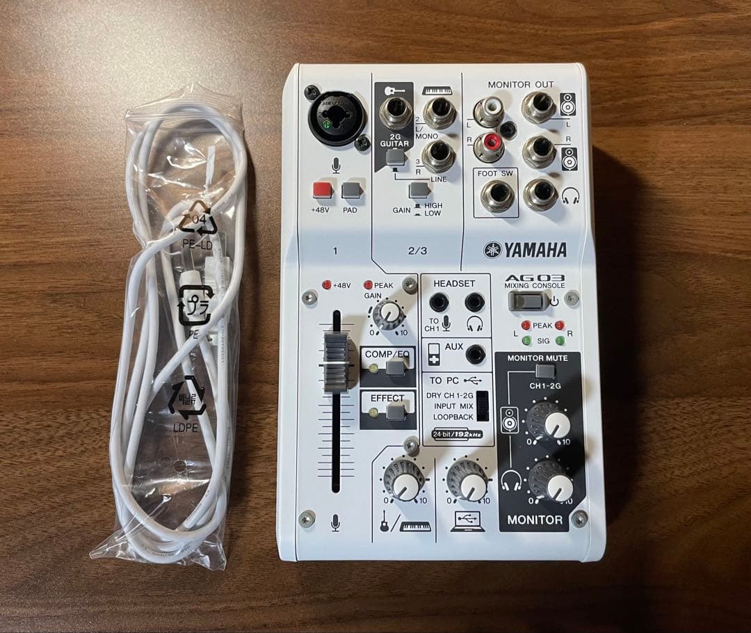 Audio-Technica AT4040 YAMAHA AG03 ケーブル