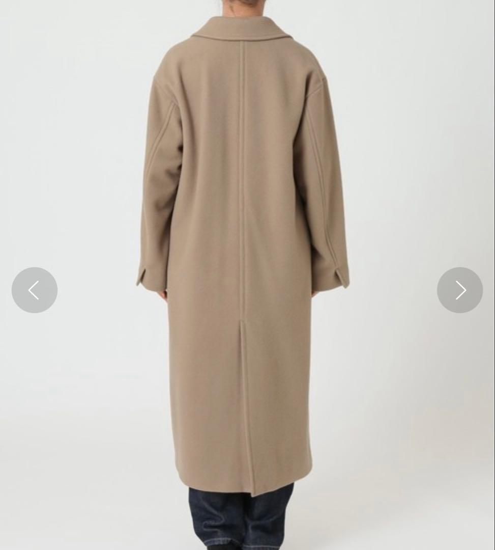 SLOBE IENA SUPER100 ロングチェスターコート　38 モカ