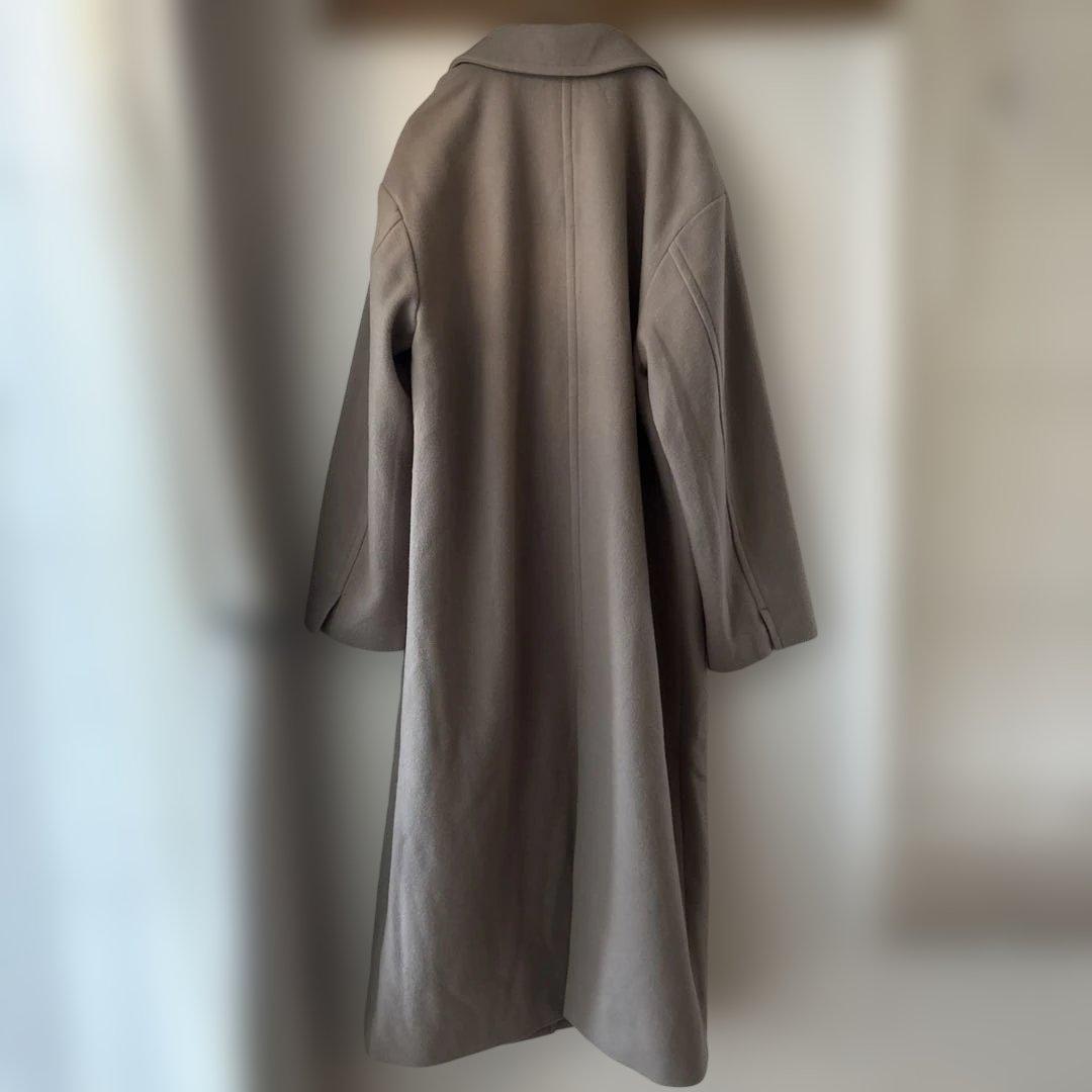 SLOBE IENA SUPER100 ロングチェスターコート　38 モカ