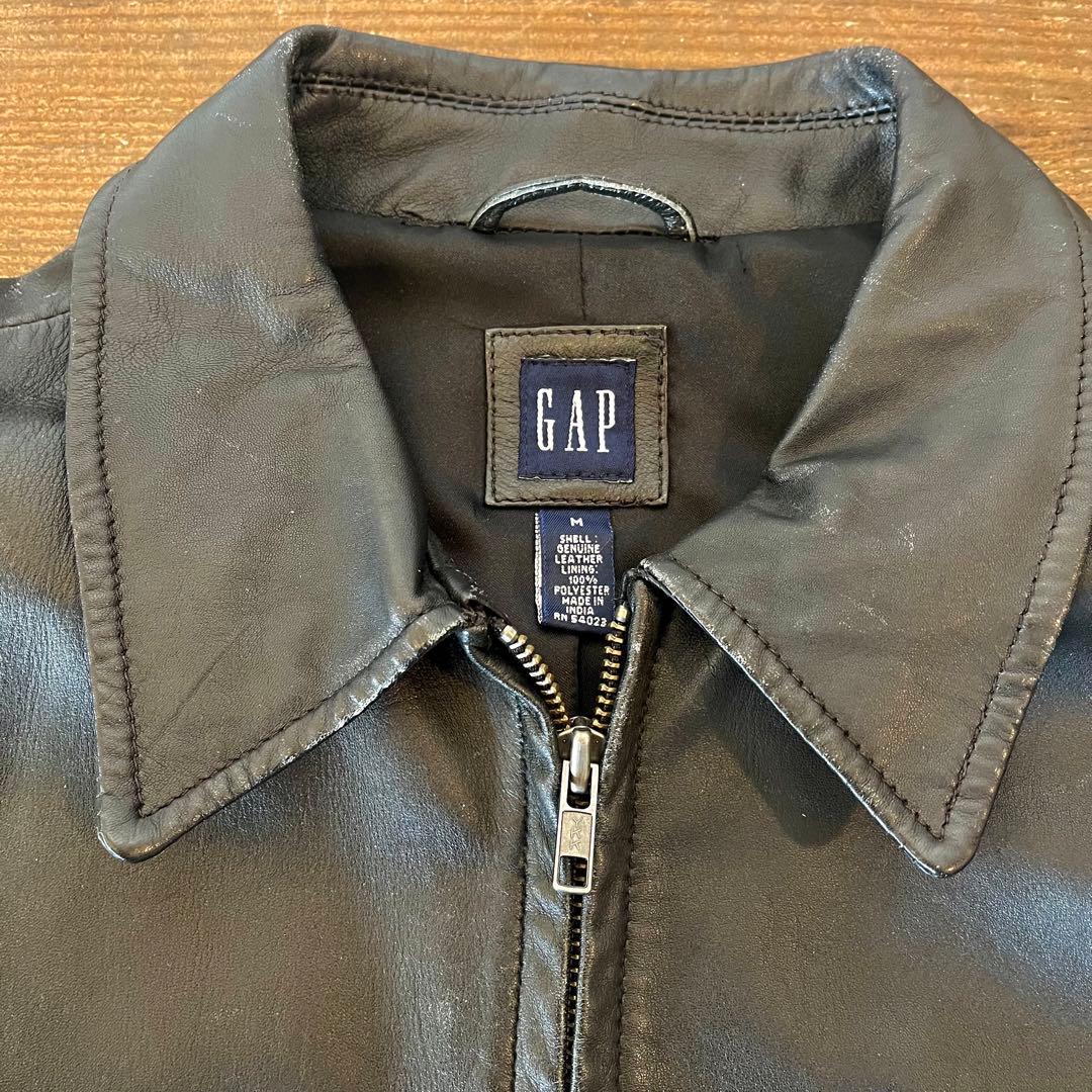90's OLD GAP leather jacket レザージャケット
