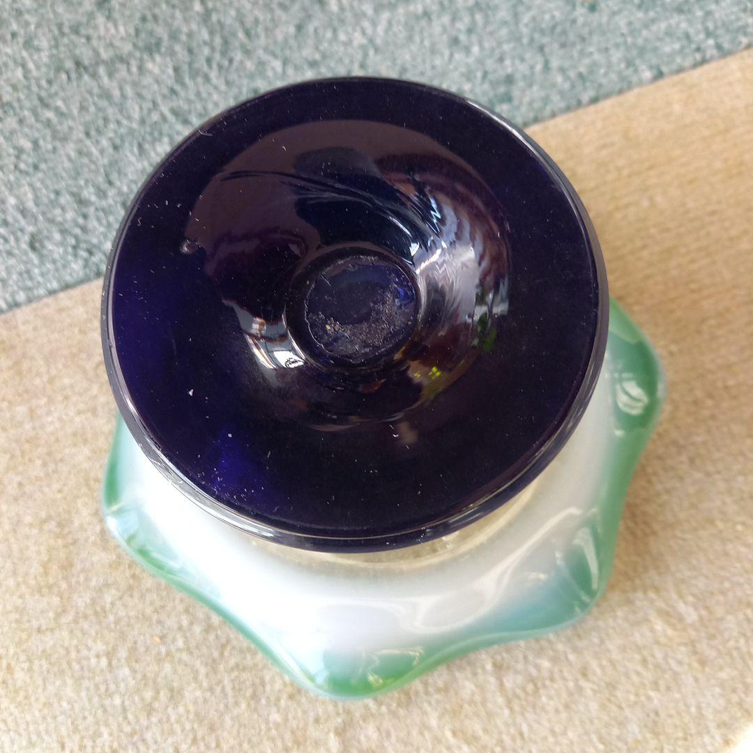 アンティーク　ガラス　かき氷皿　置物　飾り