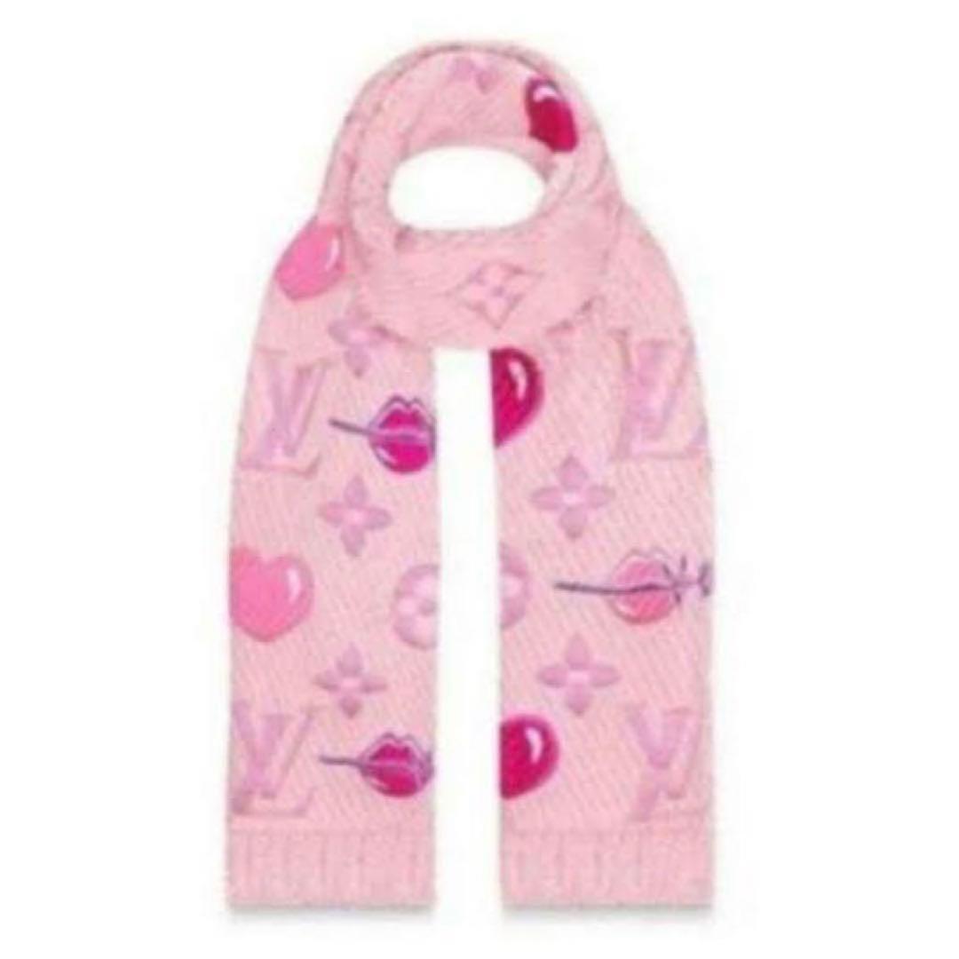 LOUIS VUITTONマフラー ピンク バレンタイン 限定