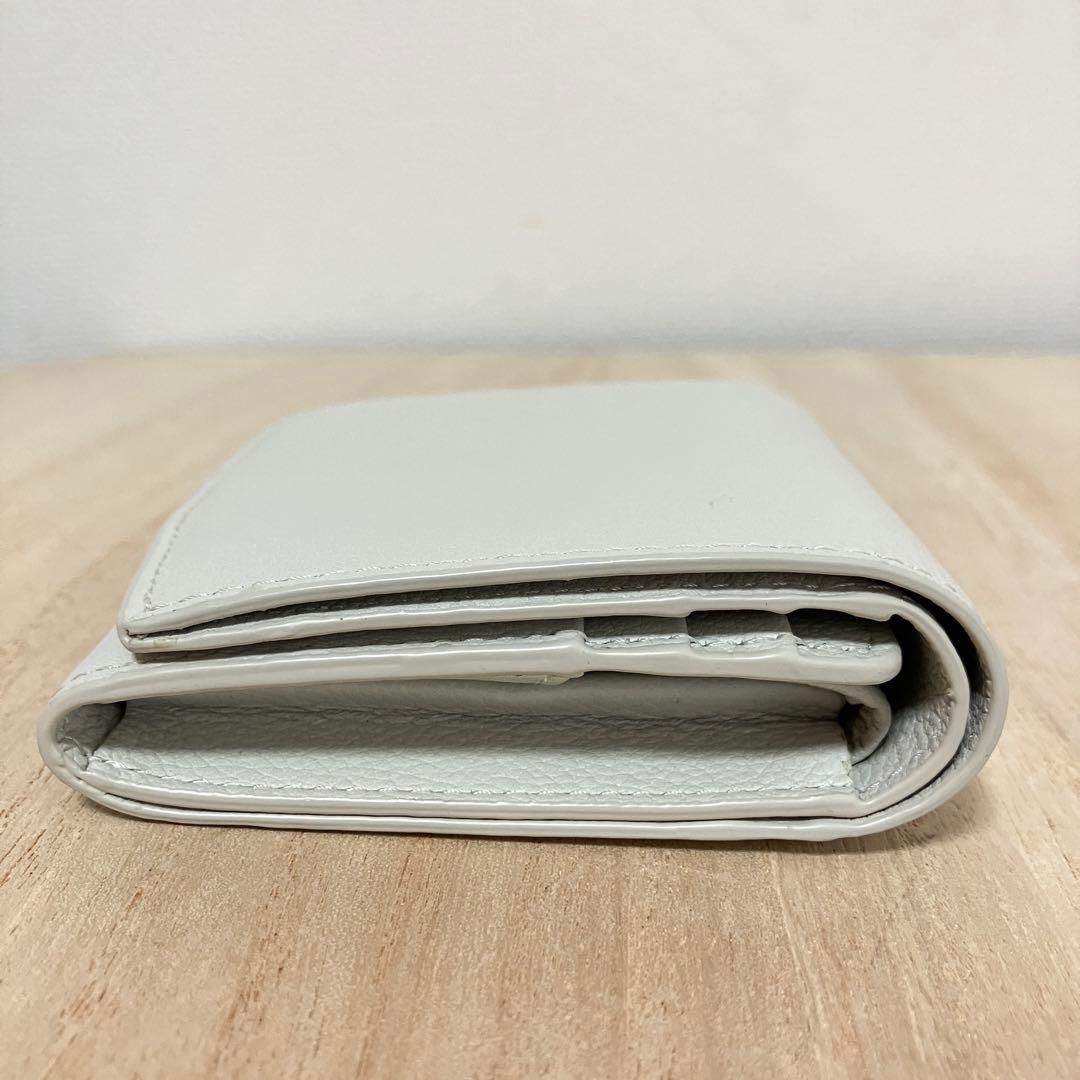 訳あり✨未使用✨マザーハウス✨アーチウォレット✨白✨ 定価19,800円
